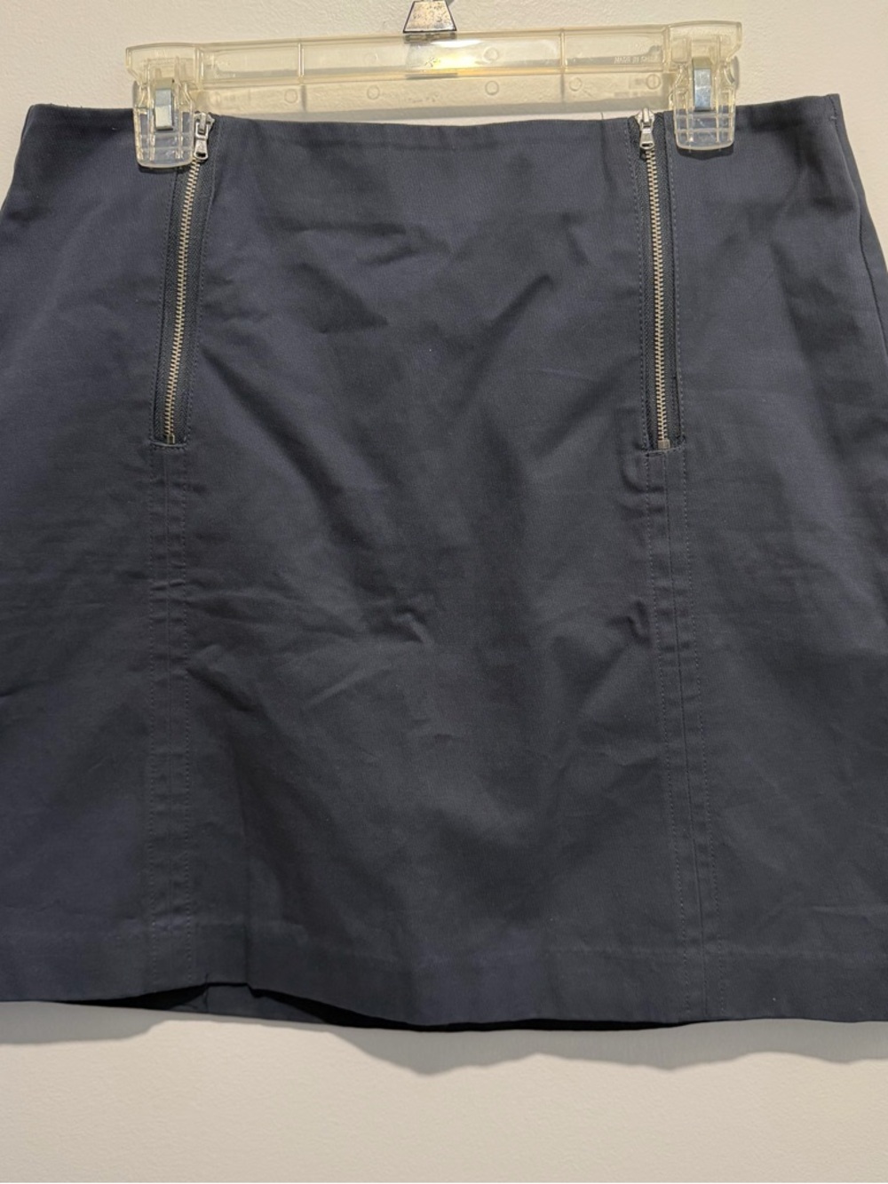Loft Outlet French Blue Front Double Zipper Skirt Women’s 12P